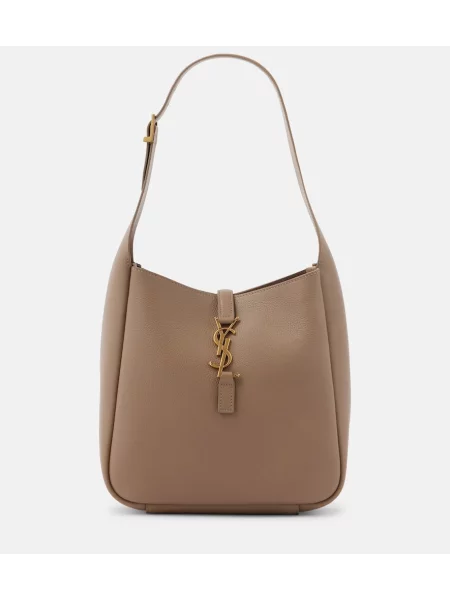 Geanta de piele Saint Laurent din piele gri
