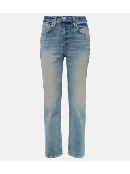 Blugi drepți Re/done albastru