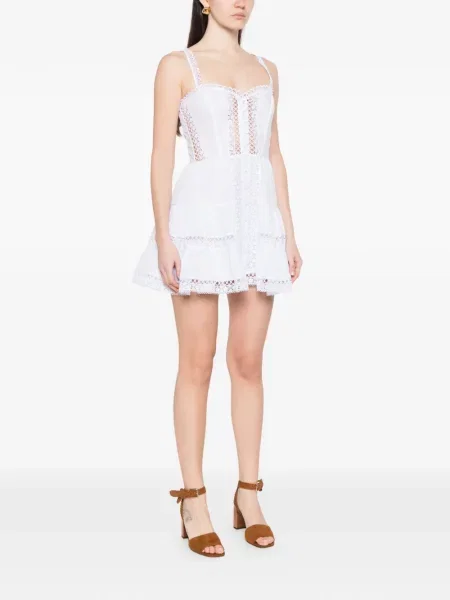 Oblekové mini mini šaty Charo Ruiz Ibiza bílé