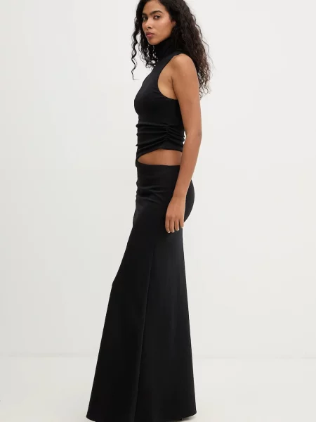 Сукня La Mania ASHER maxi розкльошена ASHER чорний