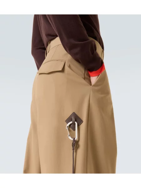 Pantaloni Loewe din țesătură twill bej