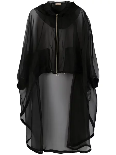 Kurtka z kapturem Herno szyfonowa z kapturem czarna