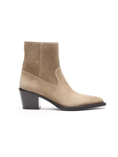 Botki Stuart Weitzman beżowe