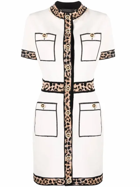 Rochie Philipp Plein cu model leopard de costum