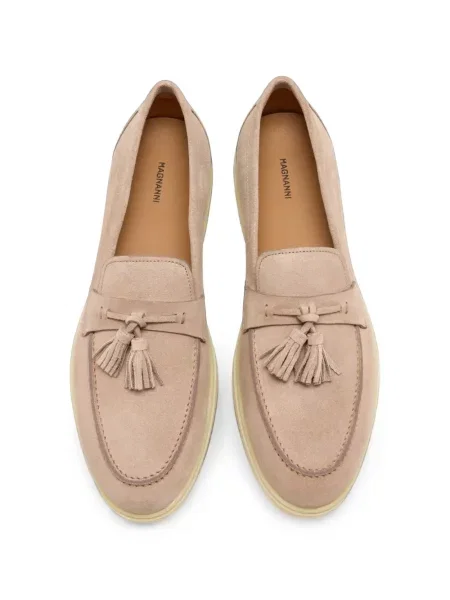Pantofi loafer Magnanni din piele de căprioară roz