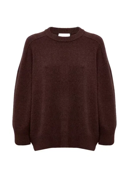 Sweter Kujten z kaszmiru brązowy
