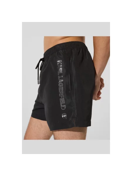 KARL LAGERFELD Pantaloni scurți pentru înot negru