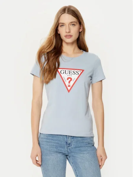 Guess Koszulki Kobieta XS T-shirt niebieski