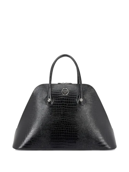 Geantă Philipp Plein cu imagine negru
