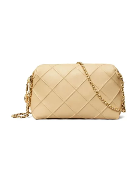 Torebka Tory Burch skórzana beżowa
