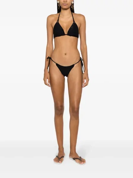 Bikini Amir Slama z dekoltem halter czarny