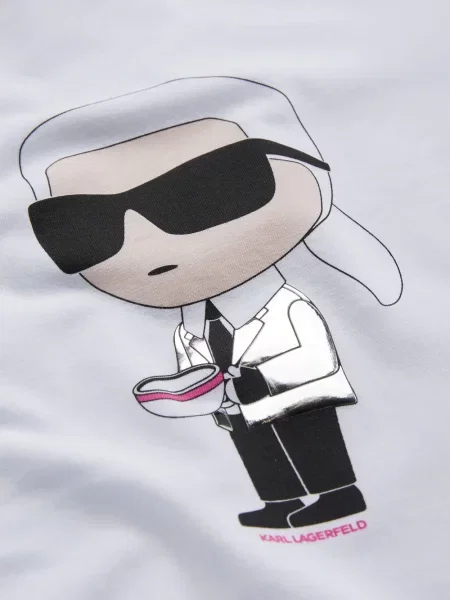 Koszulka dziecięca Karl Lagerfeld biała