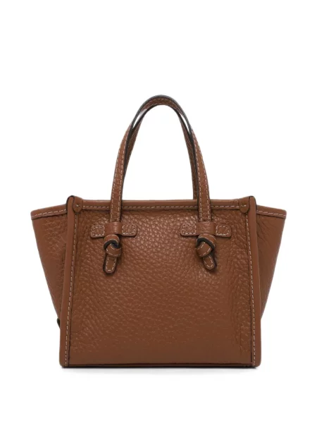 Δερμάτινη τσάντα shopper Gianni Chiarini καφέ