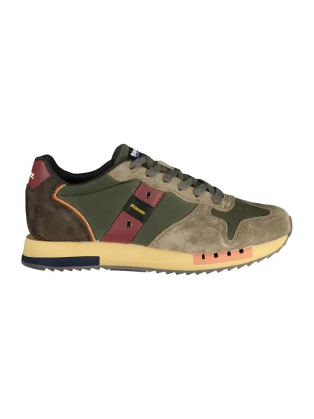 Sneakersy Blauer skórzane zielone