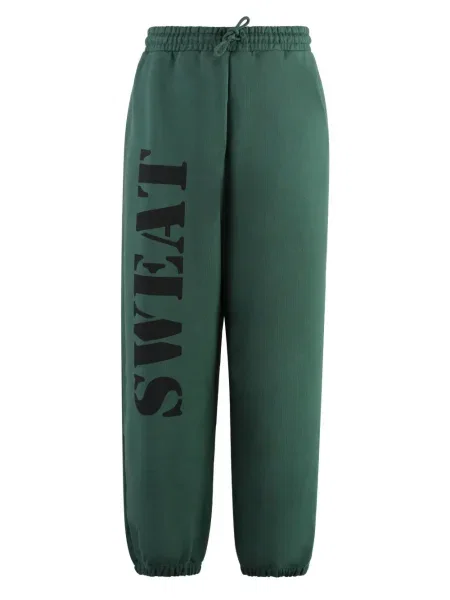Pantaloni Vetements cu imagine verde