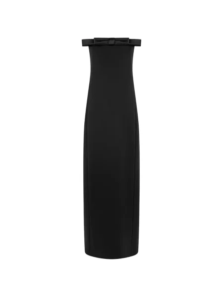 Rochie maxi Tom Ford cu funde de costum negru