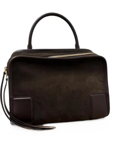 Geantă shopper Loewe din piele de căprioară maro