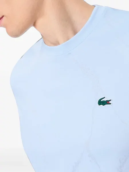 Tricou Lacoste cu autograf albastru