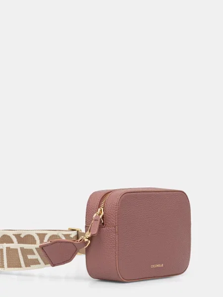 Coccinelle geantă crossbody pentru femei din piele roz
