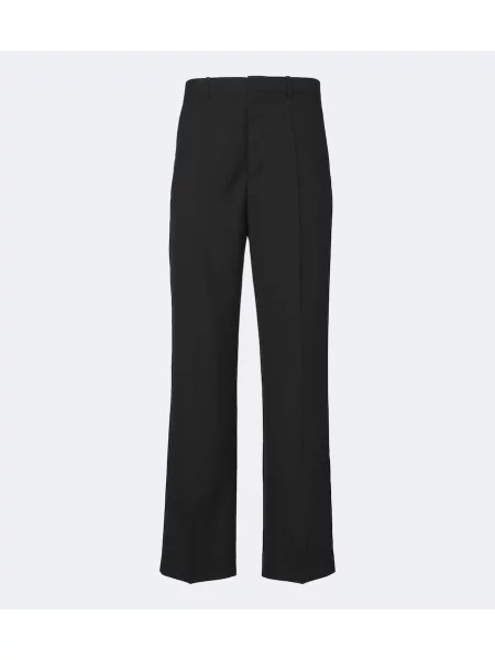 Pantaloni Maison Margiela de lână negru