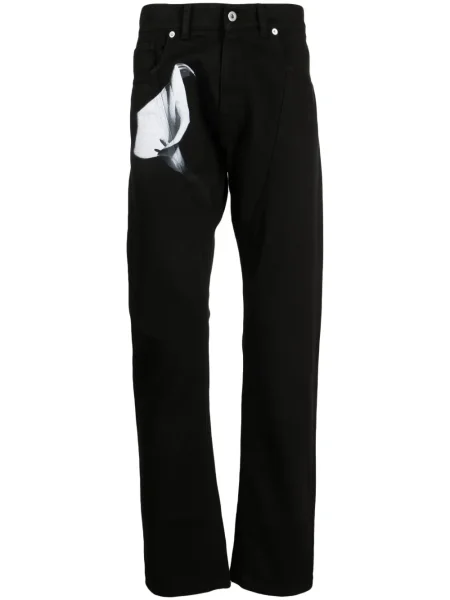 Květinové tričko Honey Fucking Dijon s potiskem černé