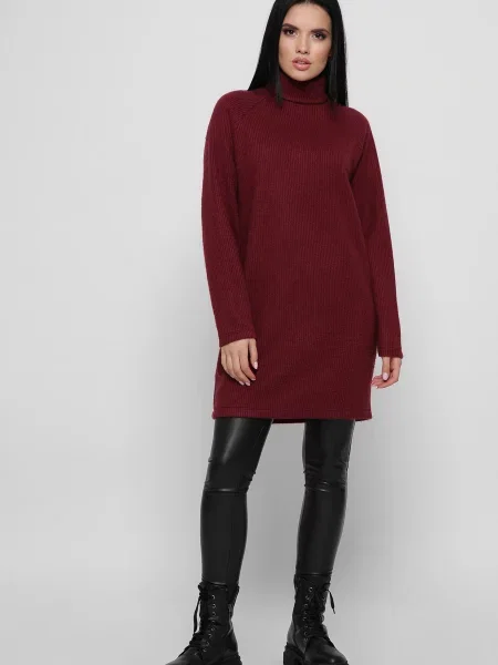 CARICA Сукня міні бордовий