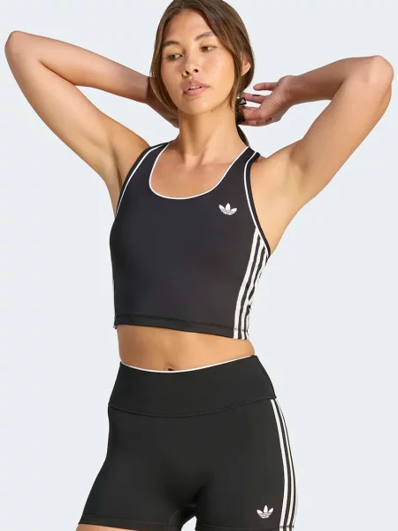 Sportovní top Adidas Performance černý