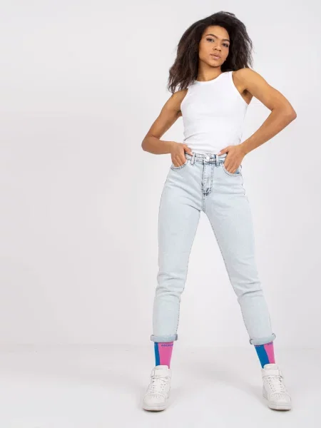 Top Fashionhunters din piele alb