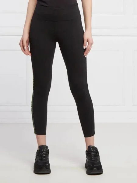 Talie pantaloni Dkny Sport cu talie înaltă negru