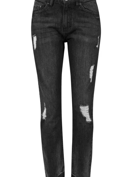 Urban Classics Traperice Boyfriend' crna