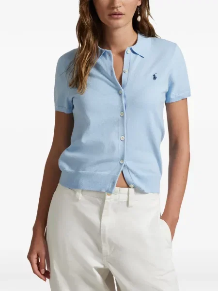 Scurt cămașă Polo Ralph Lauren cu cordon tricotate albastru