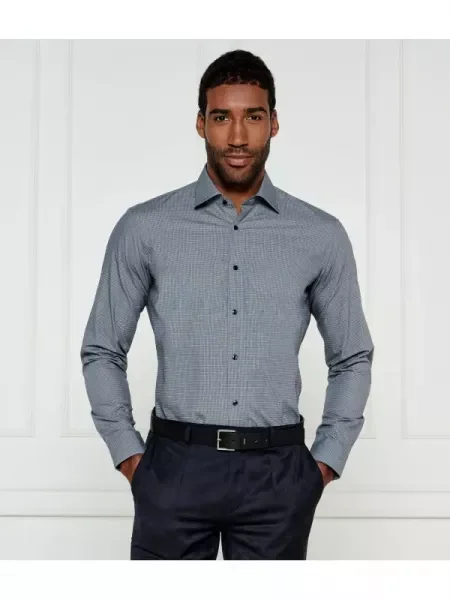 HUGO Cămașă Valerio | Modern fit gri