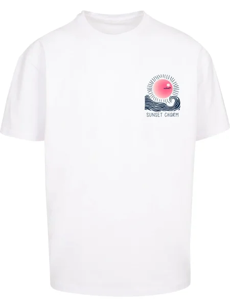 Merchcode Tricou Sunset Charm' alb