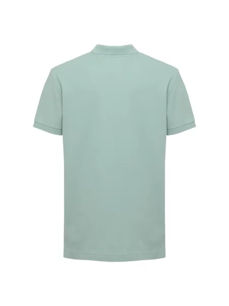 Koszulka polo z czystej bawełny o kroju slim fit Polo Ralph Lauren niebieska
