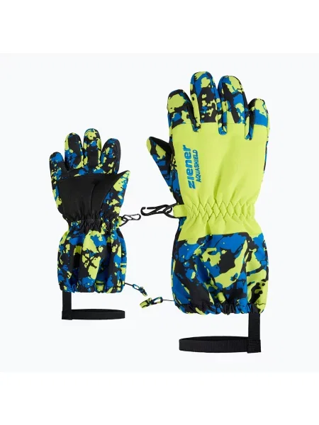 Mănuși de schi pentru copii ZIENER Levio AS Minis camo persian blue albastru