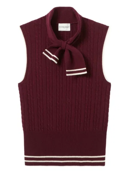 Pulover Claudie Pierlot tricotate roșu