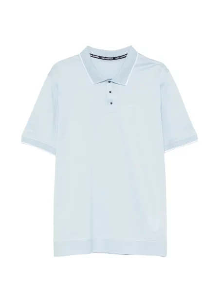 Gulerat tricou polo Karl Lagerfeld cu imagine albastru