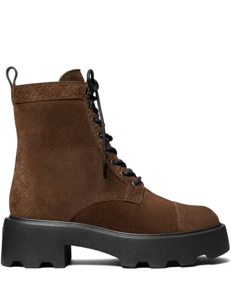 Cizme scurte Tory Burch maro