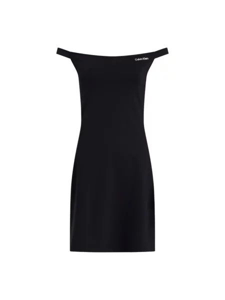 Calvin Klein Jeans Sukienki Kobieta S Krótkie Sukienki Kolekcja Mieszanka czarny