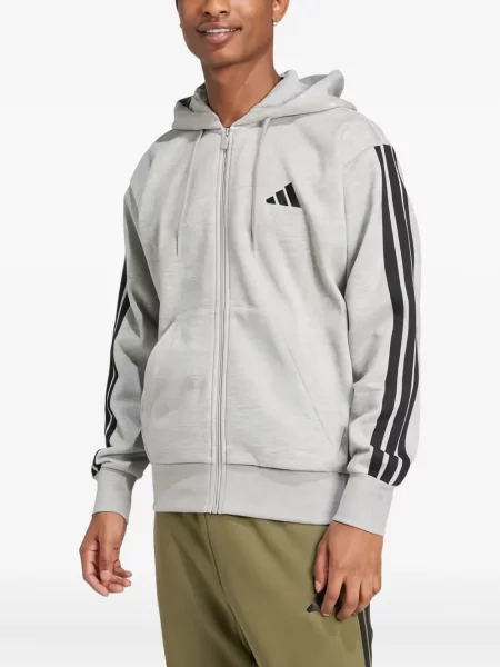Hanorac Adidas alergare cu dungi roz