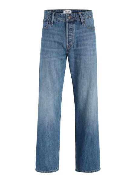 JACK & JONES Jeans JJIEddie JJOriginal denim albastru