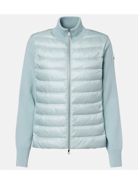 Cardigan Moncler de lână albastru