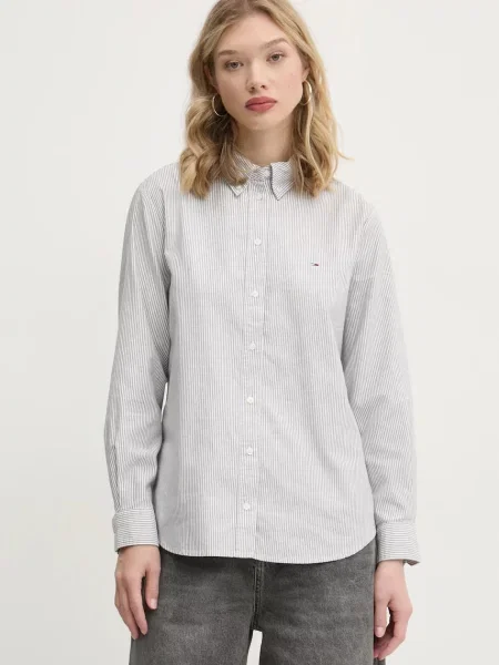 Srajca Tommy Jeans siva