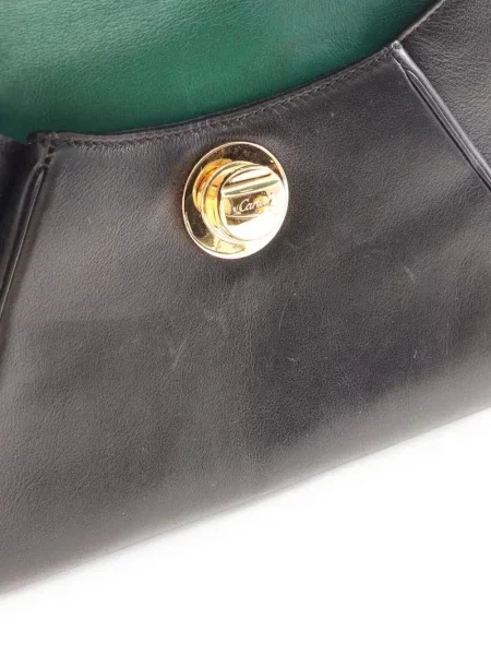 Geantă plic Cartier din piele negru