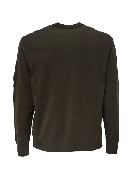 Pulover C.p. Company cu decolteu rotund verde