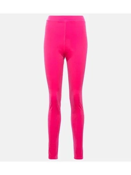 Leggings Alexandre Vauthier din jerseu roz