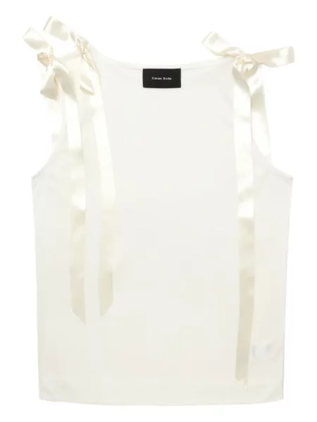Top Simone Rocha fără mâneci alb