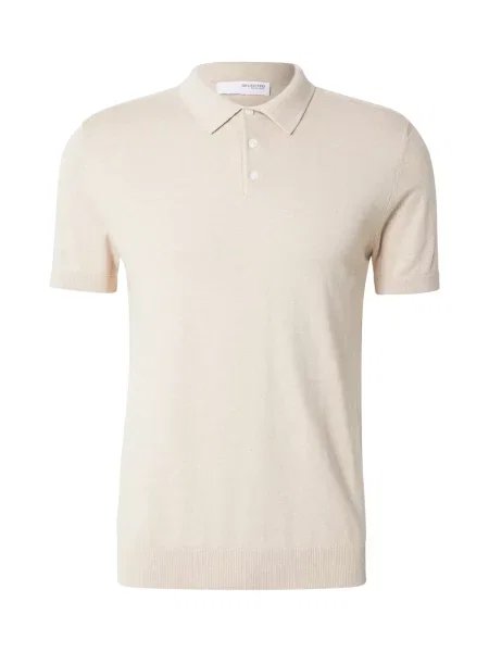 Selected Homme Tricou polo bej