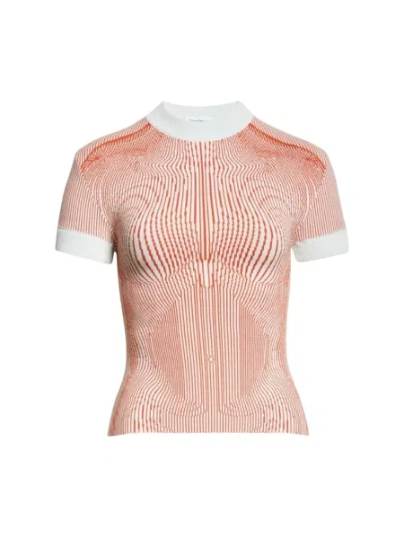 Krótki sweter Jean Paul Gaultier pomarańczowy