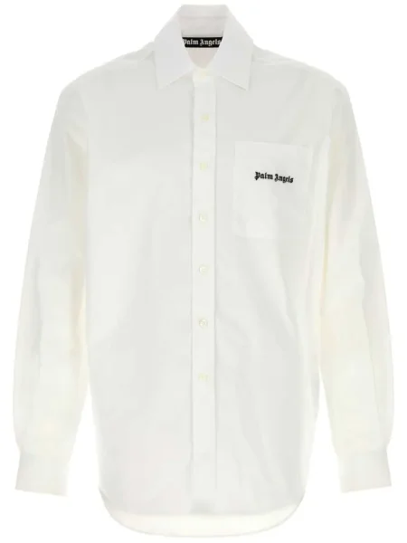 Cămașă Palm Angels cu broderie alb